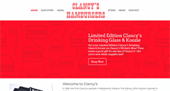 Desktop Screenshot of clancyshamburgers.com